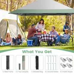 Costway 13x13ft Patio Pop-Up Gazebo Canopy Tent Instant Sun Shelter Outdoor Wheeled Bag -Costway GUEST 4038d0f5 5a8f 474c 9f96 b45c0ee95b1a