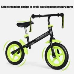 Costway 12'' Toddler Balance Bike No Pedal Bicycle With Fenders Adjustable Seat For 2-5 Years Old YellowGreen -Costway GUEST 434f291a 6af5 4c65 a8a2 698e3d902acb
