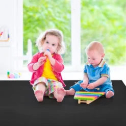 Large Yoga Mat 6' X 4' X 8 Mm Thick Workout Mats For Home Gym Flooring Black -Costway GUEST 43f3fe94 d2cb 4586 8e93 519682c14555