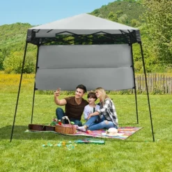 Costway 7x7 FT Slant Leg Pop-up Canopy Tent Shelter Adjustable Portable Carry Bag -Costway GUEST 43fbc25c 2e46 45bd b333 48ea42441068