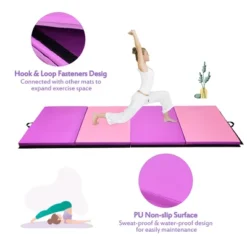 Costway 4'x 10'x 2''Folding Gymnastics Tumbling Mat Indoor Outdoor Gym Stretching Yoga 17 Costway 4'x 10'x 2''Folding Gymnastics Tumbling Mat Indoor Outdoor Gym Stretching Yoga -Costway GUEST 462d34d4 a8c9 4ef5 b534 d6ef7f409f65
