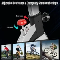 Costway Indoor Stationary Exercise Cycle Bike Bicycle Workout W/ Large Holder RedBlack -Costway GUEST 48cb22bd 6689 41af bedc e32129d0d736