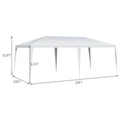 Costway 10'x20' Outdoor Party Wedding Tent Heavy Duty Canopy Pavilion