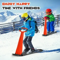Costway Folding Snow Scooter W/Grip Handle Portable Snow Sled For Kids Teenagers -Costway GUEST 497b4d63 a8e7 4279 b7e7 216f5f3f7c4b