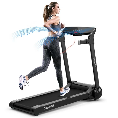 SuperFit 3HP Folding Electric Treadmill Running Machine W/ Speaker RedBlueSilverPurple 13 SuperFit 3HP Folding Electric Treadmill Running Machine W/ Speaker RedBlueSilverPurple - Image 11