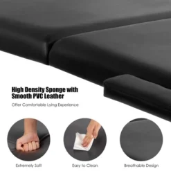 84''L Portable Massage Table Adjustable Facial Spa Bed Tattoo W/ Carry Case WhiteBlackPinkRed -Costway GUEST 49deab4b 8a7d 466a 827d 8e5d7de1848d