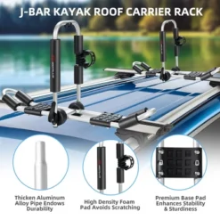 Costway Folding J-Bar Kayak Roof Rack Universal Kayak Rack For Canoe Surfboard -Costway GUEST 4a44846b 6d6f 426c 9715 a7dd55710e30
