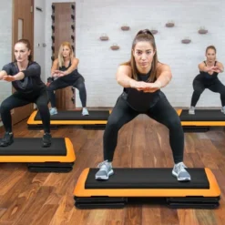 Costway Fitness Aerobic Step 43'' Cardio Adjust 4'' - 6'' - 8'' Exercise Stepper W/Risers -Costway GUEST 4a9375ab a3ed 4da4 a77e a36d50a65959