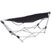 Costway Black Portable Folding Hammock Lounge Camping Bed Steel Frame Stand W/Carry Bag -Costway GUEST 4cf799e9 246b 4bec bcd1 cdd6efc31cf2
