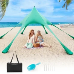 Costway 20 X 20 FT Beach Sunshade Canopy UPF50+ With Carry Bag & 8 Sandbags & Shovel -Costway GUEST 4d3a3838 a215 499d bf5a 0aa59ce3263c