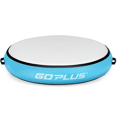 Costway 40'' Inflatable Round Gymnastic Mat Tumbling Floor Mat W/Electric Pump 10 Costway 40'' Inflatable Round Gymnastic Mat Tumbling Floor Mat W/Electric Pump - Image 8