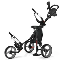 Costway Folding 3 Wheels Golf Push Cart W/Seat Scoreboard Adjustable Handle RedBlueGreyGreen 25 Costway Folding 3 Wheels Golf Push Cart W/Seat Scoreboard Adjustable Handle RedBlueGreyGreen -Costway GUEST 51109c6d d61b 4507 be49 140a4400b8c9