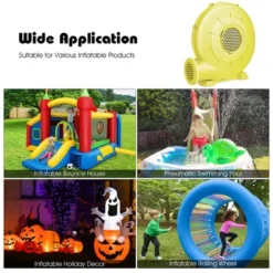 Costway Air Blower Pump Fan 350 Watt 0.5 HP For Inflatable Bounce House Bouncy Castle -Costway GUEST 5165d1e1 6cc1 4383 9b63 66d2be1bdf20