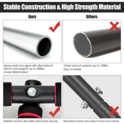 Costway Multi-Purpose Pull Up Bar Doorway Fitness Chin Up Bar No Screw Home Gym -Costway GUEST 522e2886 d739 47e8 843e 87e732d3a8c3