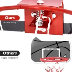 Over-The-Door Mini Basketball Hoop Includes Basketball & Hand Pump 2 Nets Indoor Sports -Costway GUEST 52ab0dcb 0a8c 4169 afb4 d9e0b1052a3b