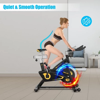 Costway Magnetic Exercise Bike Stationary Belt Drive Indoor Cycling Bike Gym Home Cardio 6 Costway Magnetic Exercise Bike Stationary Belt Drive Indoor Cycling Bike Gym Home Cardio - Image 4