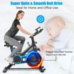SuperFit Indoor Cycling Stationary Bike Belt Drive Adjustable Resistance -Costway GUEST 533f6b86 be67 48f3 a2b6 131ee0c48779