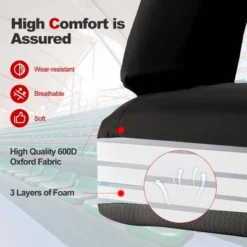 Costway Stadium Seat For Bleachers With Back Support 6 Reclining Positions Padded Cushion -Costway GUEST 55a97c2b 8bcd 4a28 ad7a 5539daa8b484