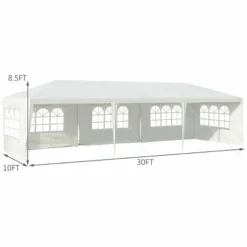 Costway 10'x30' Party Wedding Tent Canopy Heavy Duty Pavilion 5 Sidewall 18 Costway 10'x30' Party Wedding Tent Canopy Heavy Duty Pavilion 5 Sidewall -Costway GUEST 56cb2ee9 2f64 47b9 9e0e 8ae5392d065f