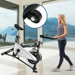 Costway 30Lbs Stationary Training Bike Exercising Bicycle W/Monitor Gym -Costway GUEST 57386c22 0320 4909 ad6a a5964f78081b