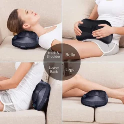 Costway Shiatsu Shoulder Neck Back Massage Pillow W/Heat Deep Kneading Massager Car Seat -Costway GUEST 58fea8c8 2485 4c14 8725 3431b52de24f