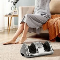 Costway Shiatsu Foot Massager Kneading And Rolling Leg Ankle W/Remote Gray -Costway GUEST 5afa8c73 1862 4783 b397 4c11cdcbe847