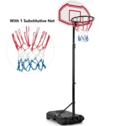 Costway Portable Basketball Hoop Stand Height Adjustable Goal System W/2 Nets Wheels -Costway GUEST 5d4b5a05 f15d 4c8d ae72 aa79d3638960
