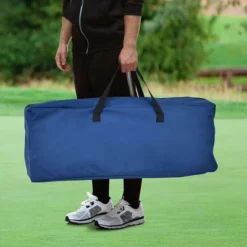 Costway Folding Camping Chair Loveseat Double Seat W/ Bags & Padded Backrest GrayBlue -Costway GUEST 5e9f525a ef37 43b1 9936 fc8b1544c64b