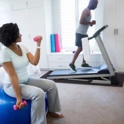 Costway 47''x24'' Exercise Equipment Mat High Density PVC Treadmill Mat Floor Protector Pad -Costway GUEST 5eb34913 24e6 4fdd b345 b1b441c67204