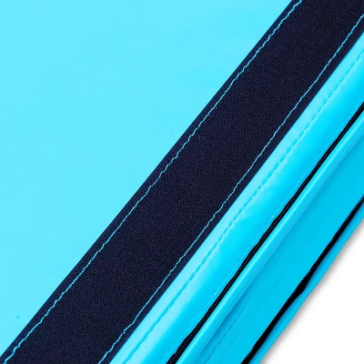 Costway 4'x6'x2'' Gymnastics Mat PU Thick Folding Panel Gym Blue 8 Costway 4'x6'x2'' Gymnastics Mat PU Thick Folding Panel Gym Blue - Image 6