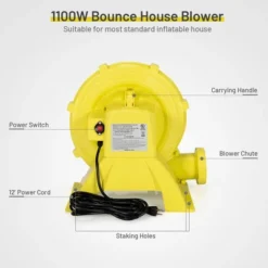 Costway Inflatable Bounce House Blower 1100W 1.5HP Air Pump Commercial Castle Slide Fan -Costway GUEST 612ed448 948d 4bf5 8ccb 7fc33da578cd