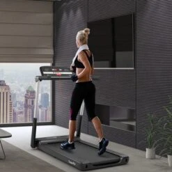 Superfit 2.25HP Folding LED Treadmill Electric Running Walking Machine With APP Control Gym