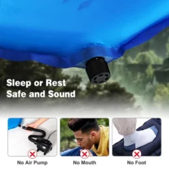 Costway Inflatable Sleeping Pad, Self Inflating Camping Mattress W/Carrying Bag GreenBlue -Costway GUEST 61ffe1aa d781 4116 a36d 6ce3b590ce1e