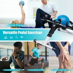 Costway Folding Fitness Pedal Stationary Under Desk Indoor Exercise Bike For Arms Legs -Costway GUEST 63505331 fad7 4eb7 b9bd a0c077c95cec