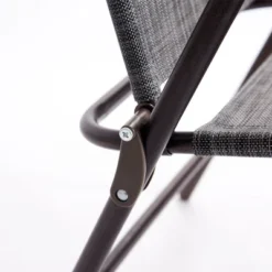 Costway Set Of 2 Patio Folding Sling Back Chairs Camping Deck Garden Beach Gray -Costway GUEST 63f6a3cb d4cb 4422 b053 d40d8978846f