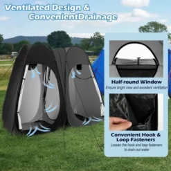 Costway Outdoor 7.5FT Portable Pop Up Shower Privacy Tent Dressing Changing Room Camping -Costway GUEST 642ad871 155f 4e3a b850 dc16b6d40be7