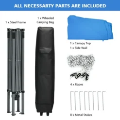 Costway 10ft X 10ft Pop Up Tent Slant Leg Canopy W/ Roll-up Side Wall -Costway GUEST 64d40c2e f525 4e39 bbaa e100eb805f50