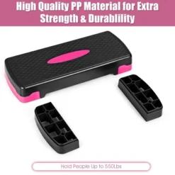 Costway 26'' Aerobic Exercise Stepper Cardio Trainer W/Riser Height-Adjustable Home Gym 20 Costway 26'' Aerobic Exercise Stepper Cardio Trainer W/Riser Height-Adjustable Home Gym -Costway GUEST 698f98d0 cc99 44a1 b85e cf5e6fc04f5a