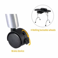 Costway Black Manicure Nail Table Portable Station Desk Spa Beauty Salon Equipment -Costway GUEST 6aad545f ff71 4755 adbe ad2265e67b95