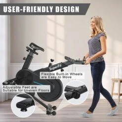 Costway Magnetic Exercise Gym Bike Indoor Cycling Bike W/Adjustable Seat Handle -Costway GUEST 6ca16ef2 7064 4723 87cc aa198df1841e