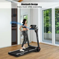 SuperFit 2.25HP Folding Electric Motorized Treadmill With Speaker -Costway GUEST 6d4bb0ca 2c5a 45c5 bf03 ffd4b6d73d0b