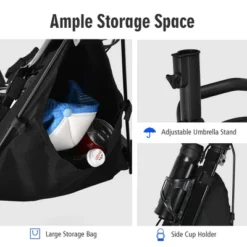 Costway Folding 3 Wheels Golf Push Cart W/Seat Scoreboard Adjustable Handle RedBlueGreyGreen 21 Costway Folding 3 Wheels Golf Push Cart W/Seat Scoreboard Adjustable Handle RedBlueGreyGreen -Costway GUEST 6ea2e318 6281 4729 b13e e899e0e36173