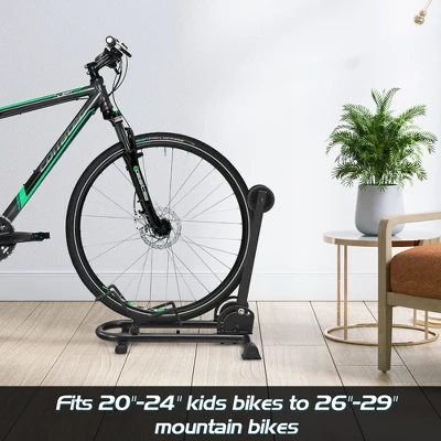 Costway Foldable Bike Floor Parking Rack Home Garage Storage Stand Fit 20''-29'' 3 Costway Foldable Bike Floor Parking Rack Home Garage Storage Stand Fit 20''-29''