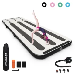 Costway 10FT Air Track Inflatable Gymnastics Tumbling Mat W/ Pump PinkBlackGreenNavy 26 Costway 10FT Air Track Inflatable Gymnastics Tumbling Mat W/ Pump PinkBlackGreenNavy -Costway GUEST 6f5a05d7 69fd 4a63 a86b 4c62d10768dc