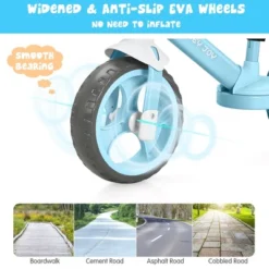 Honey Joy Kids Balance Bike Toddler Training Bicycle W/ Feetrests For 2-5 Years Old RedBluePink -Costway GUEST 6fc030fb 8806 414e b796 2640f4629159