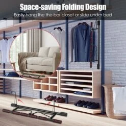 Costway Foldable Pull Up Bar Doorway Chin Up Bar No Screw W/Foam Grip For Home Gym -Costway GUEST 6fd0601b ca02 4760 969d b45959e3c45e