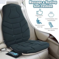 Massage Seat Cushion Back Massager W/ Heat & 6 Vibration Motors For Home 15 Massage Seat Cushion Back Massager W/ Heat & 6 Vibration Motors For Home -Costway GUEST 7383d85b a2e3 4677 b9ac a7018951d9c2
