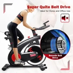 SuperFit Stationary Exercise Bike Silent Belt Drive Cycling Bike -Costway GUEST 740c881c a964 4110 ad18 ce795929116b