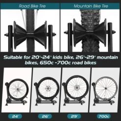 Costway Foldable Bike Floor Parking Rack Home Garage Storage Stand Fit 20''-29'' 13 Costway Foldable Bike Floor Parking Rack Home Garage Storage Stand Fit 20''-29'' -Costway GUEST 75c85015 a996 4235 a918 0b4acf5d2ef1