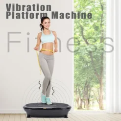 Costway Mini Vibration Plate Whole Body Fitness Platform W/Loop Bands SilverBlack -Costway GUEST 76c71dae 0dd1 4312 a369 617a7f83216a